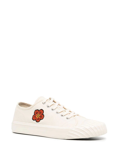 embroidered-motif low-top sneakers